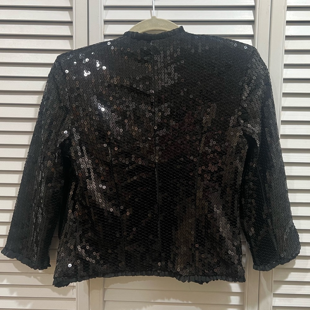 Black Sequin Jacket - image 2